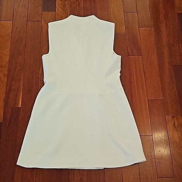 Women's Sleeveless White Mini Tunic Suit Dress Work Classy BCBGMAXAZRIA - Picture 7 of 8